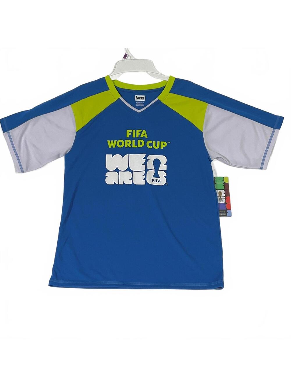FIFA World Cup We Are 2026 Youth XL 16/18 Blue Soccer Jersey New b20